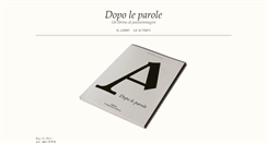 Desktop Screenshot of dopoleparole.it